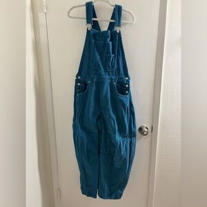 We The Free Teal Corduroy Jumpsuit